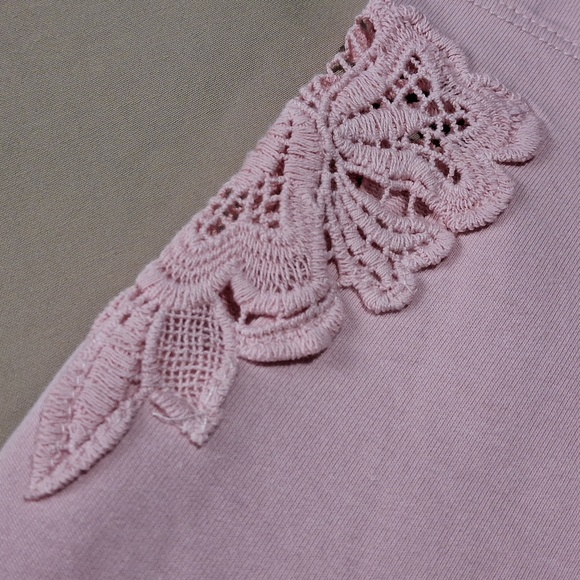 Denim & Co Active V-Neck Long Sleeve Tunic in Pink XL (NWOT) - Picture 3 of 7